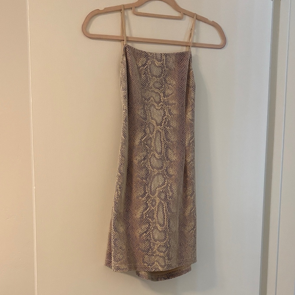 Urban Outfitters Snake Print Mini Dress